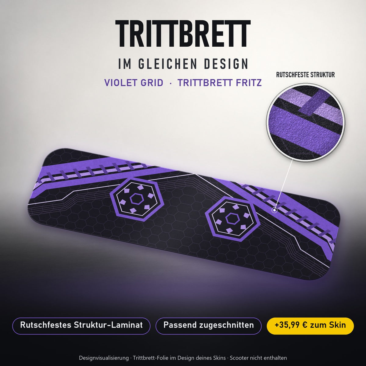 Trittbrett im gleichen Design – VIOLET GRID