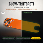 Glow-Trittbrett – ORANGE VELOCITY, Tag/Nacht