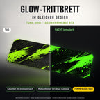 Glow-Trittbrett – TOXIC GRID, Tag/Nacht