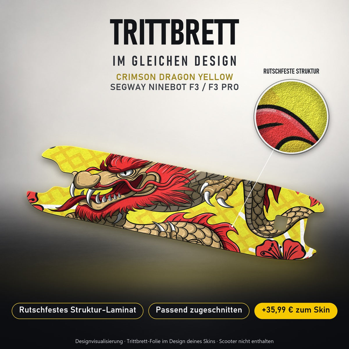 Trittbrett im gleichen Design – CRIMSON DRAGON YELLOW