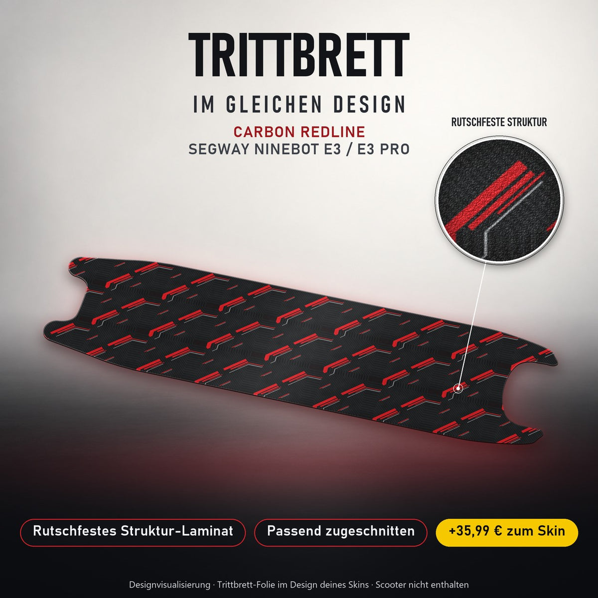 Trittbrett im gleichen Design – CARBON REDLINE