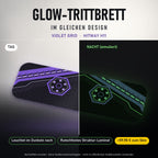 Glow-Trittbrett – VIOLET GRID, Tag/Nacht