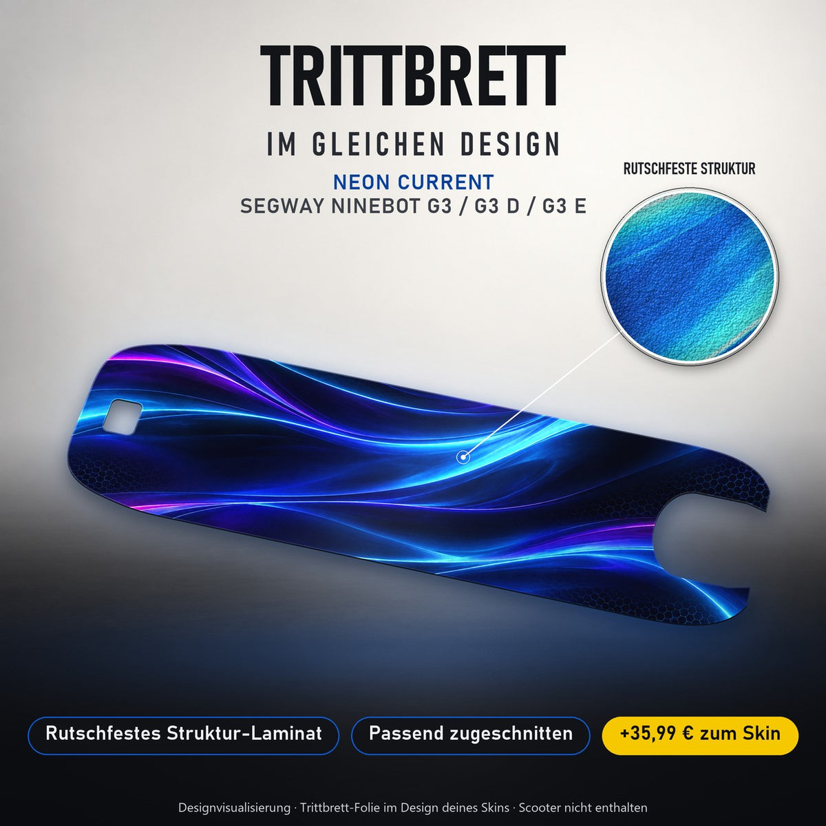 Trittbrett im gleichen Design – NEON CURRENT