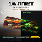 Glow-Trittbrett – HELLFIRE, Tag/Nacht