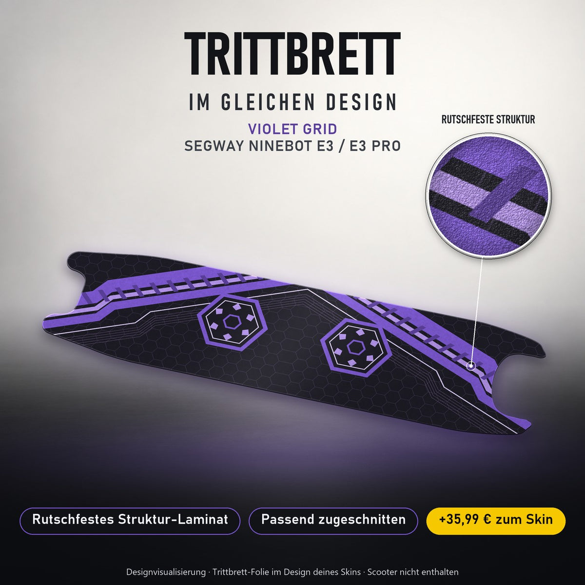 Trittbrett im gleichen Design – VIOLET GRID