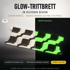 Glow-Trittbrett – AURUM MARBLE, Tag/Nacht