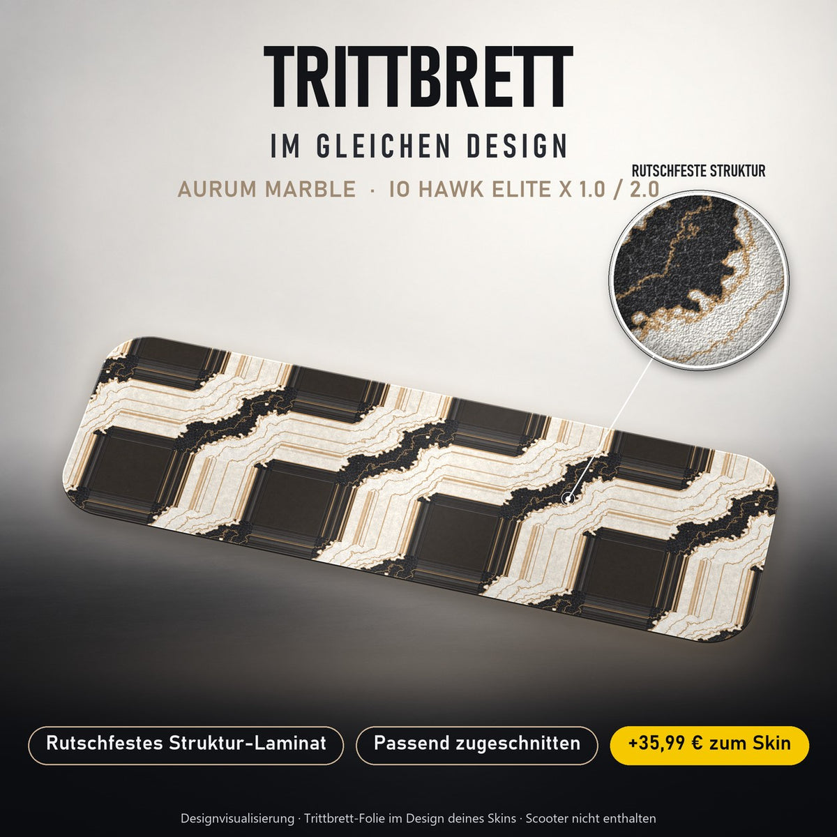 Trittbrett im gleichen Design – AURUM MARBLE