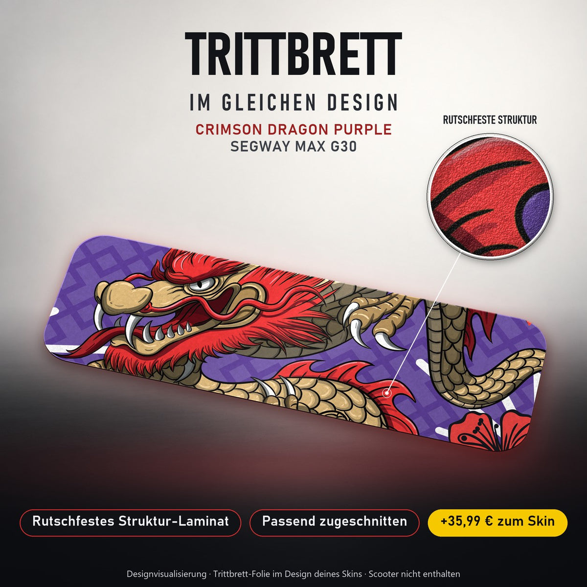 Trittbrett im gleichen Design – CRIMSON DRAGON PURPLE