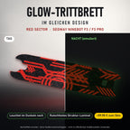 Glow-Trittbrett – RED SECTOR, Tag/Nacht