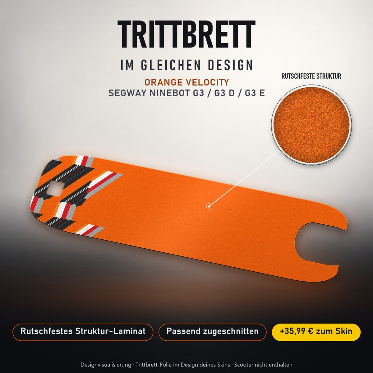 Trittbrett im gleichen Design – ORANGE VELOCITY