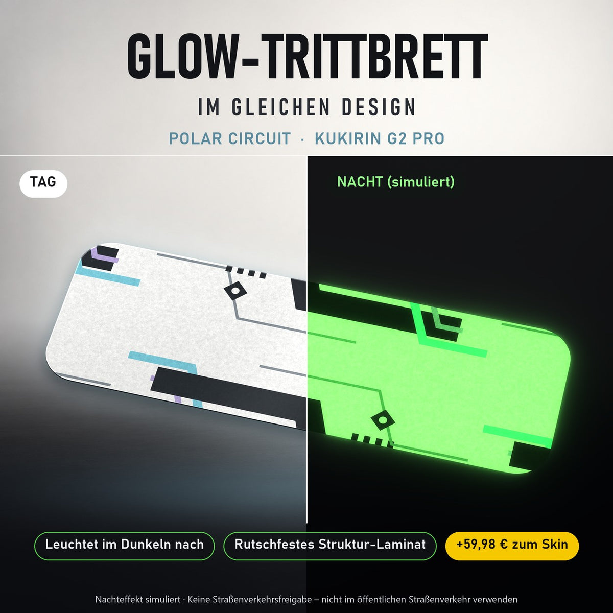 Glow-Trittbrett – POLAR CIRCUIT, Tag/Nacht