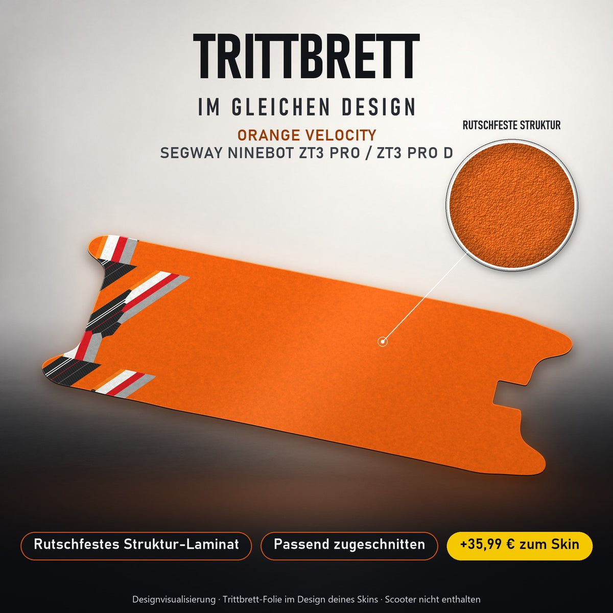 Trittbrett im gleichen Design – ORANGE VELOCITY