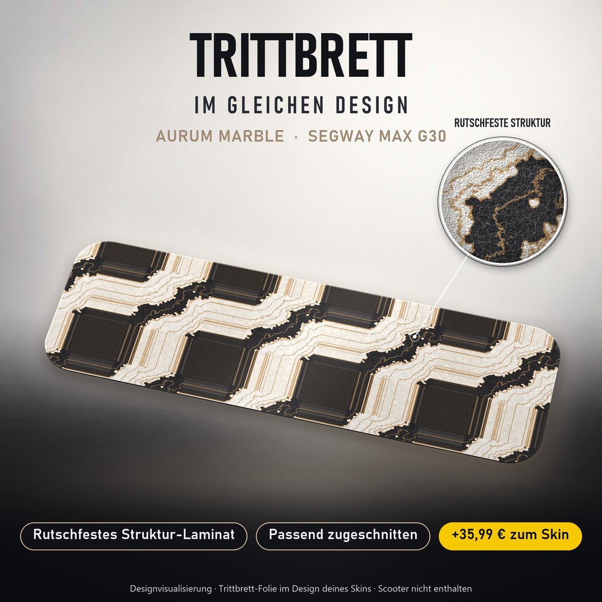 Trittbrett im gleichen Design – AURUM MARBLE