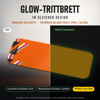Glow-Trittbrett – ORANGE VELOCITY, Tag/Nacht