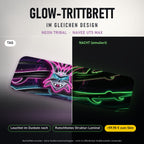Glow-Trittbrett – NEON TRIBAL, Tag/Nacht
