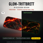 Glow-Trittbrett – FIRESTORM, Tag/Nacht