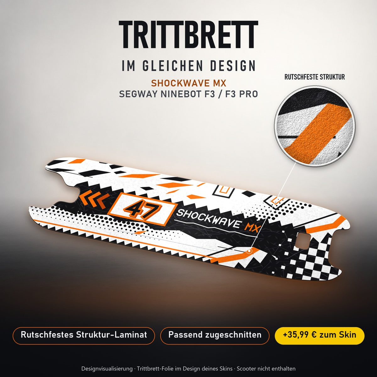 Trittbrett im gleichen Design – SHOCKWAVE MX