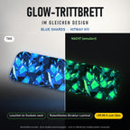 Glow-Trittbrett – BLUE SHARDS, Tag/Nacht