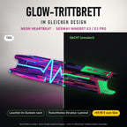 Glow-Trittbrett – NEON HEARTBEAT, Tag/Nacht