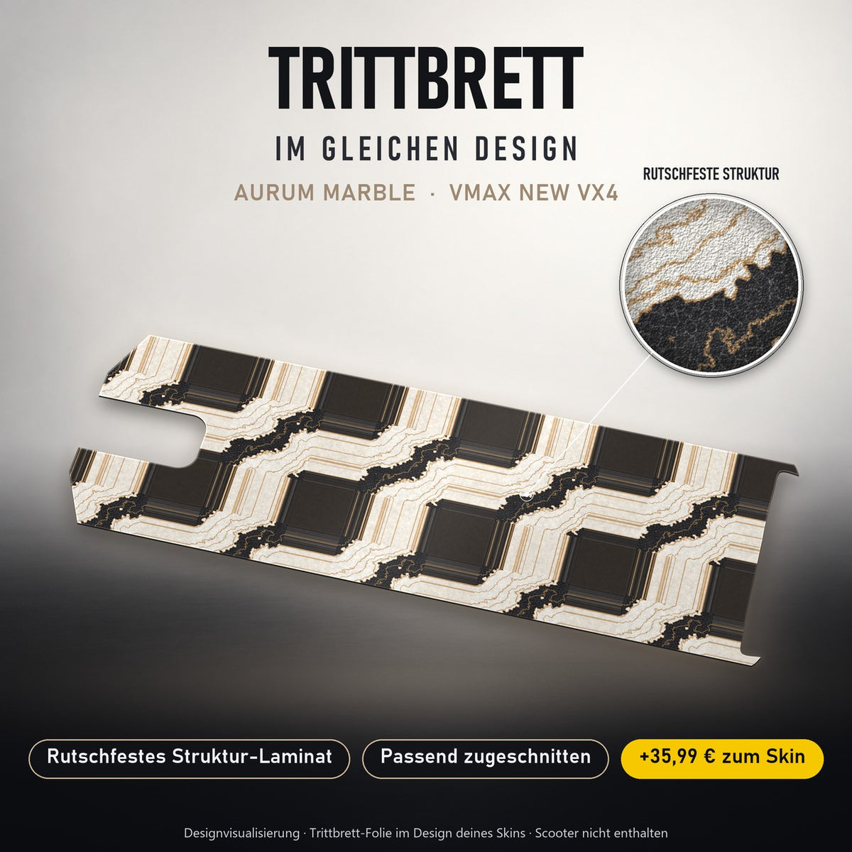 Trittbrett im gleichen Design – AURUM MARBLE