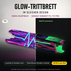 Glow-Trittbrett – NEON HEARTBEAT, Tag/Nacht