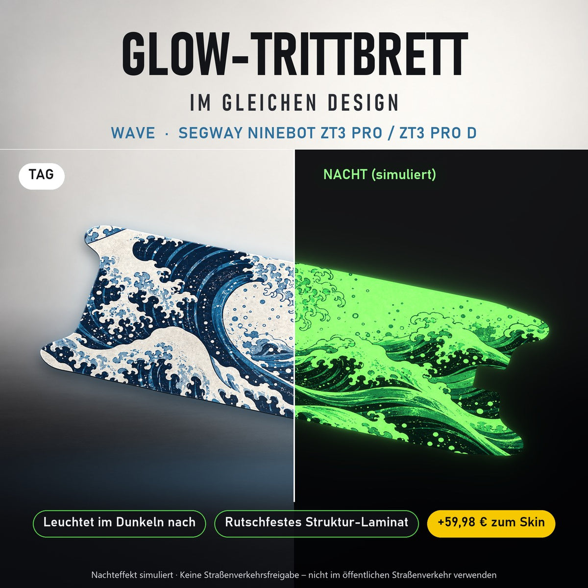 Glow-Trittbrett – WAVE, Tag/Nacht