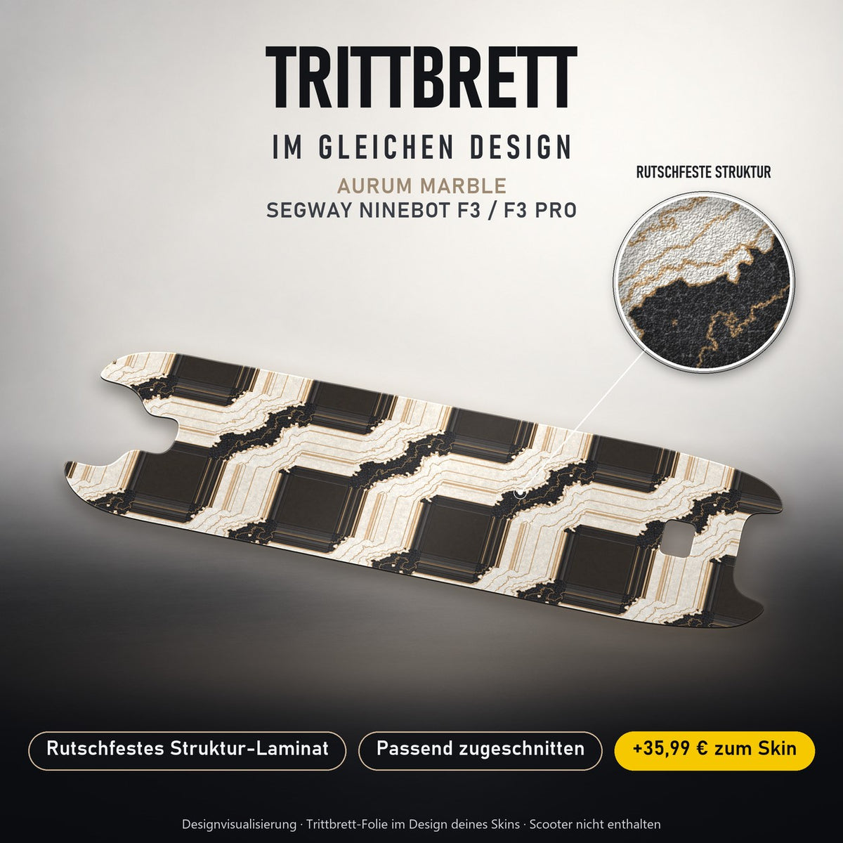 Trittbrett im gleichen Design – AURUM MARBLE