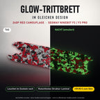 Glow-Trittbrett – 240P RED CAMOUFLAGE, Tag/Nacht