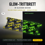 Glow-Trittbrett – YELLOW CYBER CAMOUFLAGE, Tag/Nacht