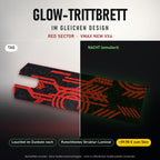 Glow-Trittbrett – RED SECTOR, Tag/Nacht