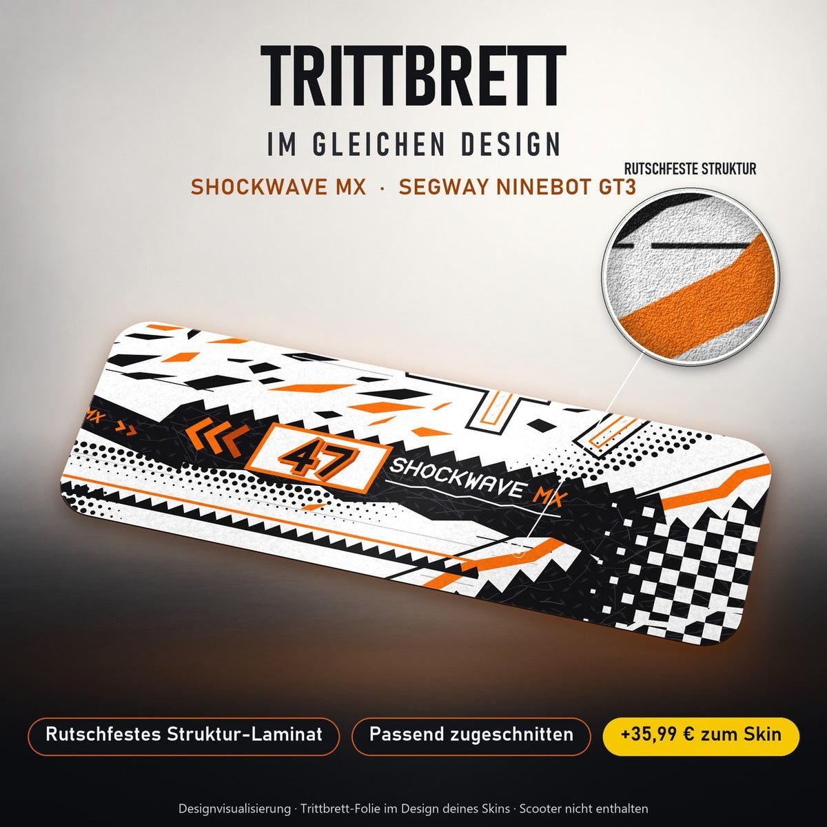 Trittbrett im gleichen Design – SHOCKWAVE MX