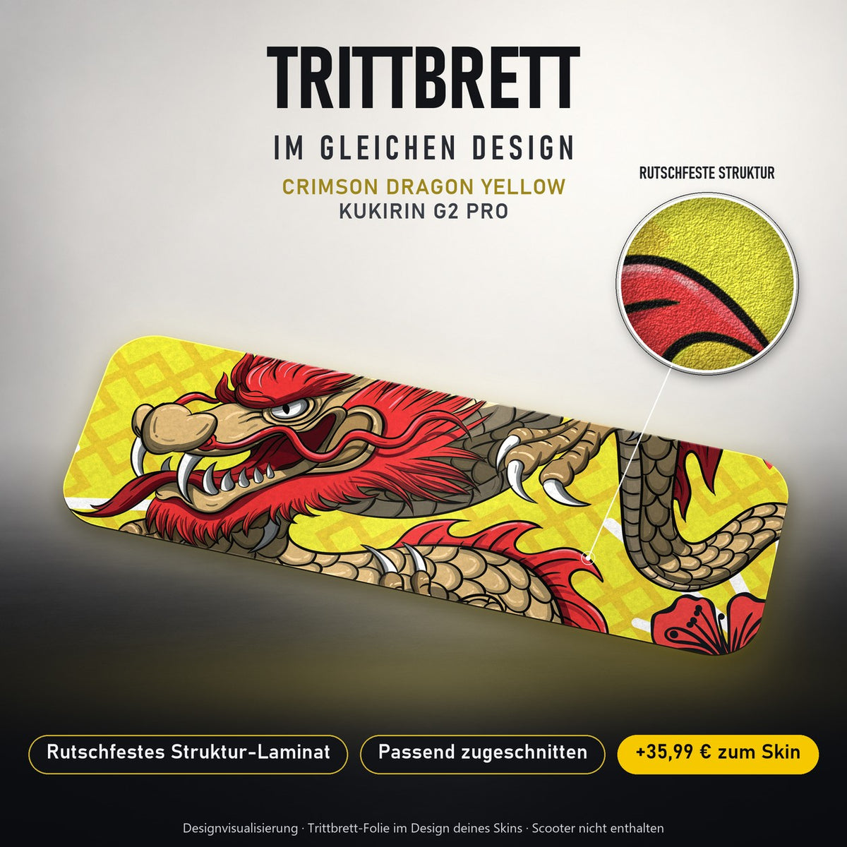 Trittbrett im gleichen Design – CRIMSON DRAGON YELLOW