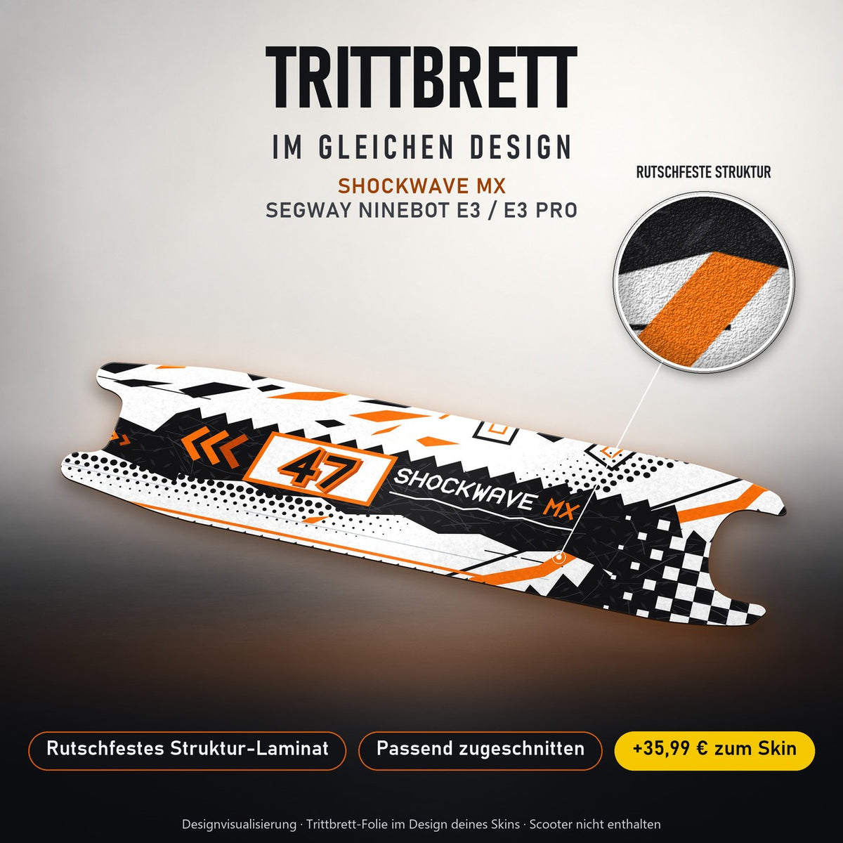 Trittbrett im gleichen Design – SHOCKWAVE MX
