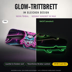 Glow-Trittbrett – NEON TRIBAL, Tag/Nacht