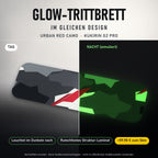 Glow-Trittbrett – URBAN RED CAMO, Tag/Nacht