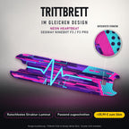 Trittbrett im gleichen Design – NEON HEARTBEAT