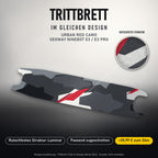 Trittbrett im gleichen Design – URBAN RED CAMO