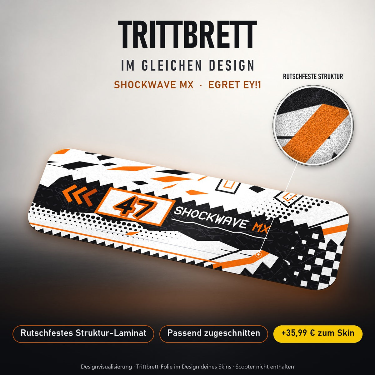 Trittbrett im gleichen Design – SHOCKWAVE MX