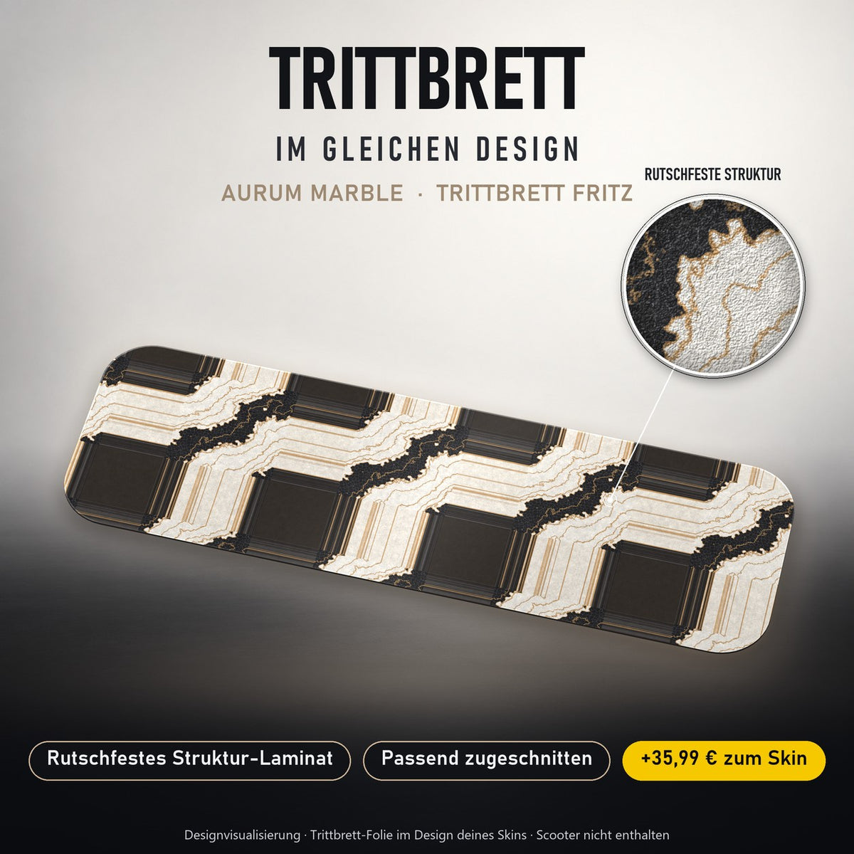 Trittbrett im gleichen Design – AURUM MARBLE