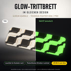 Glow-Trittbrett – AURUM MARBLE, Tag/Nacht