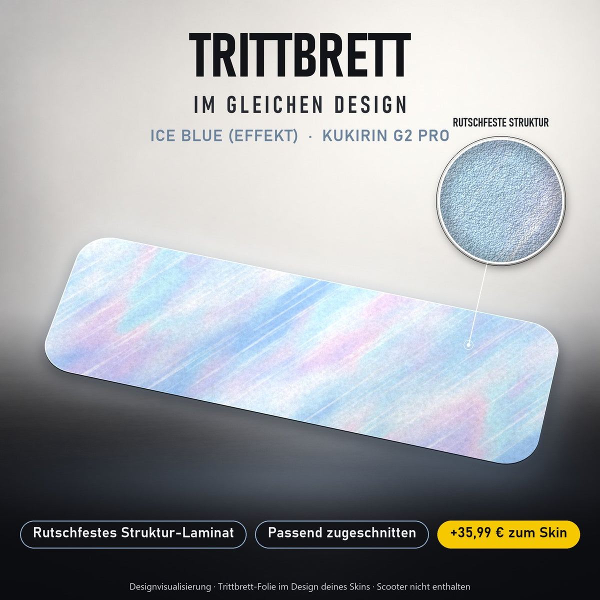 Trittbrett im gleichen Design – ICE BLUE (EFFEKT)