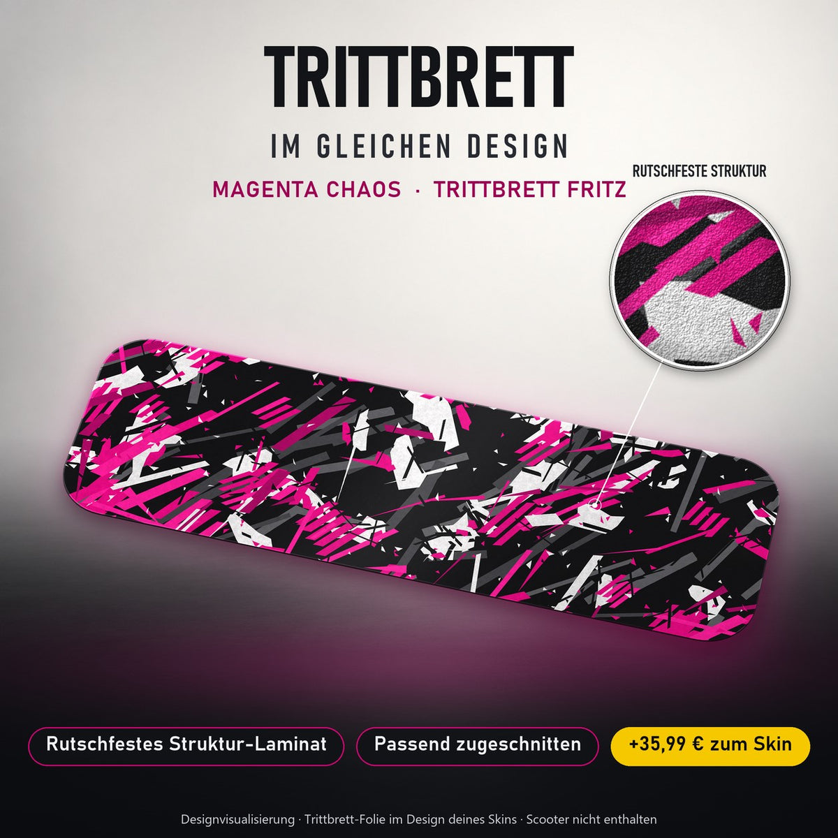 Trittbrett im gleichen Design – MAGENTA CHAOS