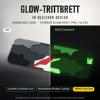 Glow-Trittbrett – URBAN RED CAMO, Tag/Nacht