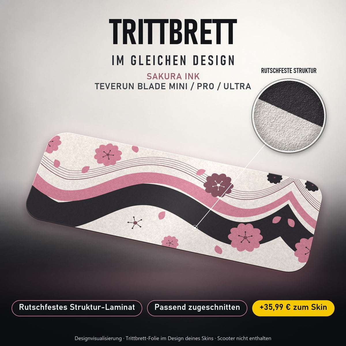 Trittbrett im gleichen Design – SAKURA INK