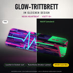 Glow-Trittbrett – NEON HEARTBEAT, Tag/Nacht