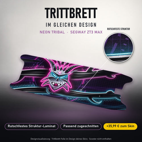 Trittbrett im gleichen Design – NEON TRIBAL