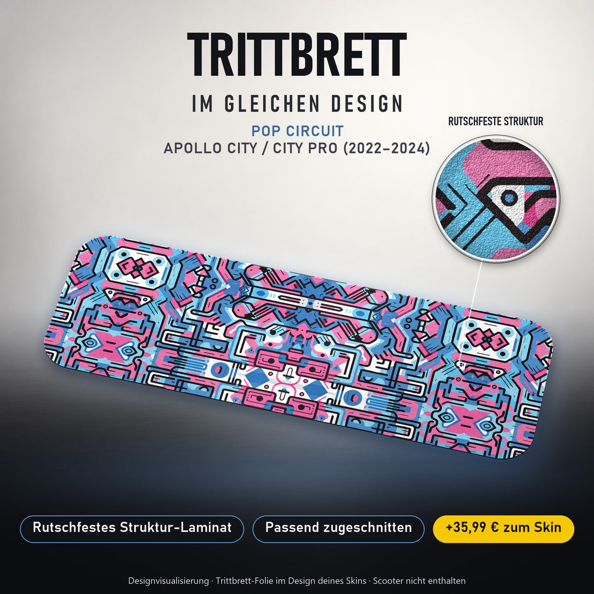Trittbrett im gleichen Design – POP CIRCUIT