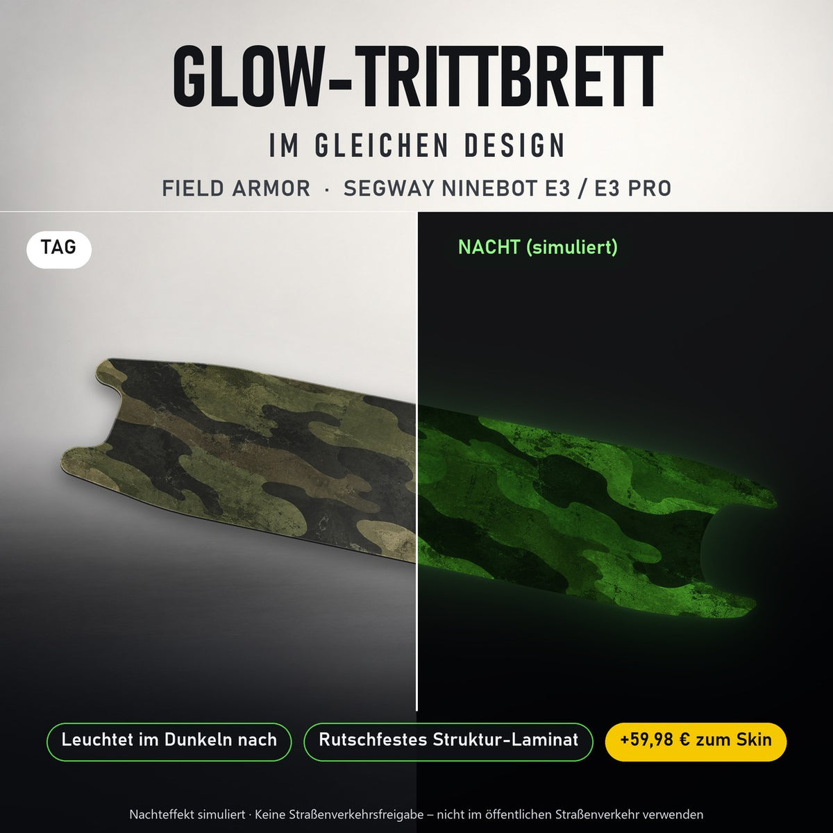 Glow-Trittbrett – FIELD ARMOR, Tag/Nacht