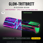 Glow-Trittbrett – NEON HEARTBEAT, Tag/Nacht