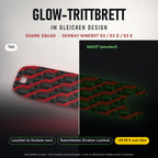 Glow-Trittbrett – SHARK SQUAD, Tag/Nacht